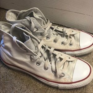 High top white converse